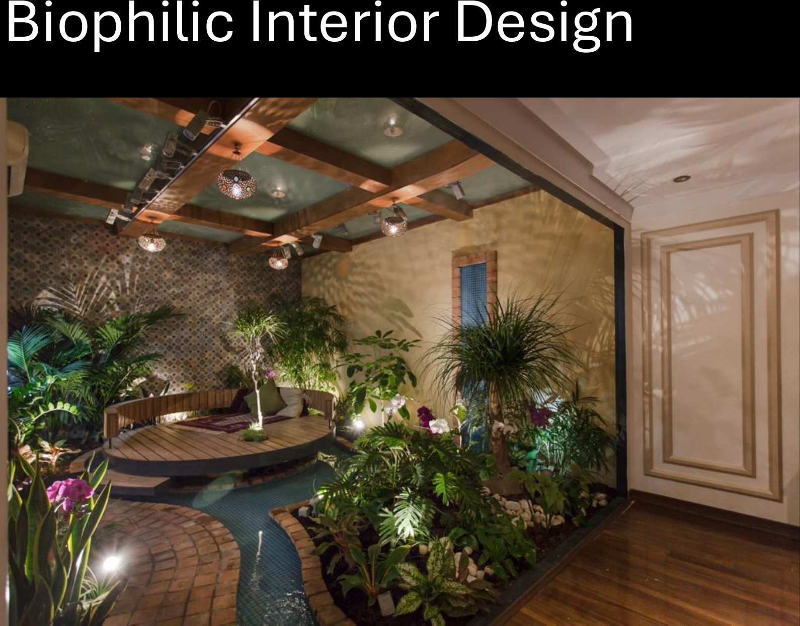 Lit courtyard design by Jingo Eco