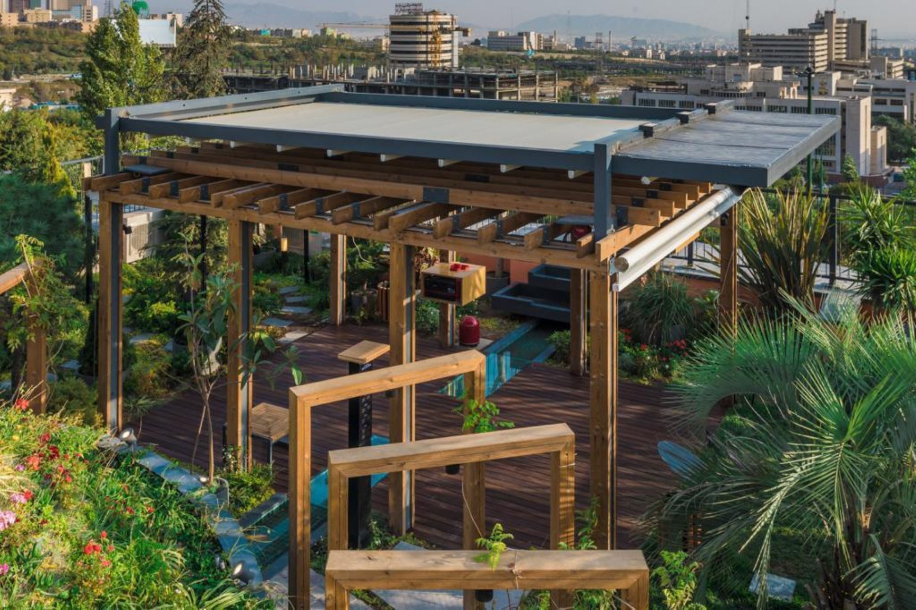 Rooftop pergola project
